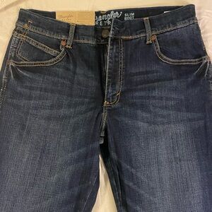 Wrangler mens blue jeans
